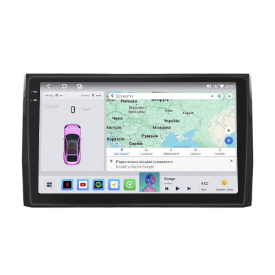 Штатная магнитола Lesko для Skoda Kodiaq I 2016-2021 экран 10" 4/64 QLED CarPlay 4G Wi-Fi GPS 360 Prime