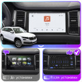 Штатная магнитола Lesko для Skoda Kodiaq I 2016-2021 экран 10" 4/64 QLED CarPlay 4G Wi-Fi GPS 360 Prime