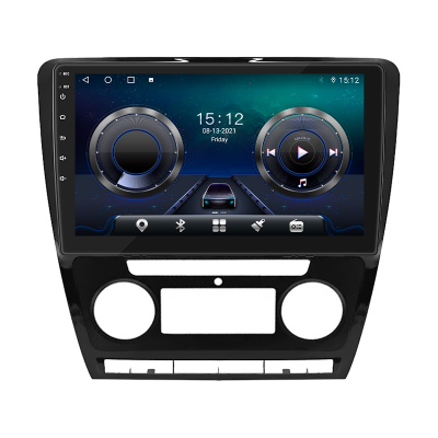 Штатная магнитола Lesko для Skoda Octavia II (A5) 2004-2009 экран 10" 4/64Gb 4G Wi-Fi GPS Top