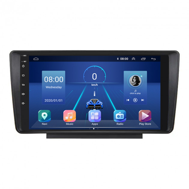 Штатная магнитола Lesko для Skoda Octavia II (A5) ver 2 2004-2013 экран 9" 4/64Gb 4G Wi-Fi GPS Top