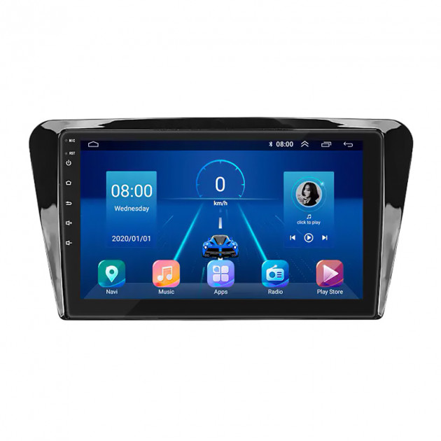 Штатная магнитола Lesko для Skoda Octavia III (A7) 2013-2017 экран 10" 4/64Gb 4G Wi-Fi GPS Top