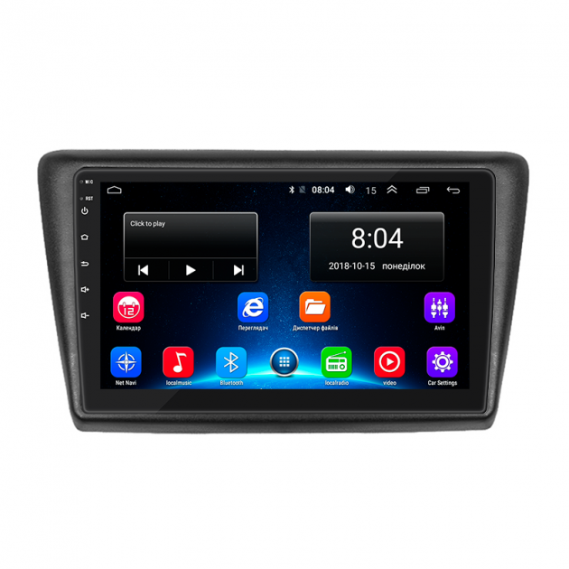 Штатная магнитола Lesko для Skoda Rapid I 2012-2017 экран 9" 2/32Gb Wi-Fi GPS Base
