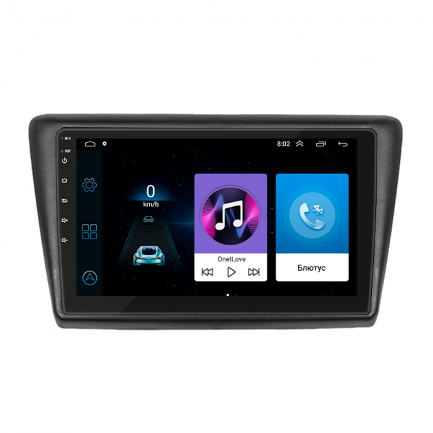 Штатная магнитола Lesko для Skoda Rapid I Рестайлинг 2017-2020 экран 9" 1/16Gb Wi-Fi GPS Base