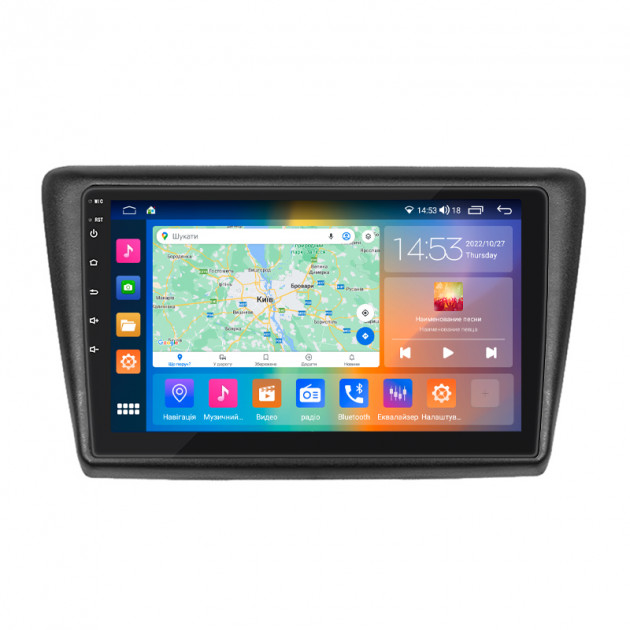 Штатная магнитола Lesko для Skoda Rapid I Рестайлинг 2017-2020 экран 9" 4/64Gb CarPlay 4G Wi-Fi GPS Prime