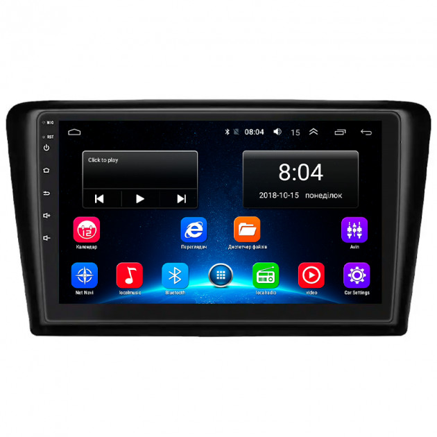 Штатная магнитола Lesko для Skoda Spaceback  2014-2019 экран 9" 2/32Gb Wi-Fi GPS Base