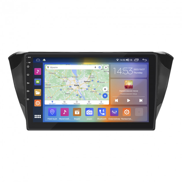 Штатная магнитола Lesko для Skoda Superb III 2015-2019 экран 10" 2/32Gb CarPlay 4G Wi-Fi GPS Prime