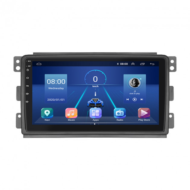 Штатная магнитола Lesko для Smart Fortwo 451 2007-2010 экран 9" 2/32Gb 4G Wi-Fi GPS Top