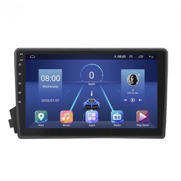 Штатная магнитола Lesko для SsangYong Actyon I 2005-2011 экран 9" 6/128Gb 4G Wi-Fi GPS Top