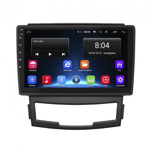 Штатная магнитола Lesko для SsangYong Actyon II 2010-2013 экран 9" 2/32Gb Wi-Fi GPS Base
