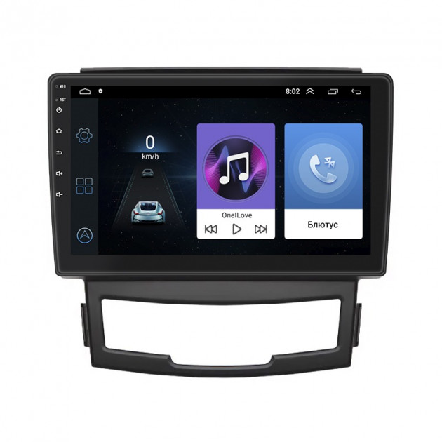 Штатная магнитола Lesko для SsangYong Actyon II Рестайлинг 2013-н.в. экран 9" 1/16Gb Wi-Fi GPS Base