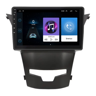 Штатная магнитола Lesko для SsangYong Korando III Рестайлинг 2013-2017 экран 9" 1/16Gb Wi-Fi GPS Base