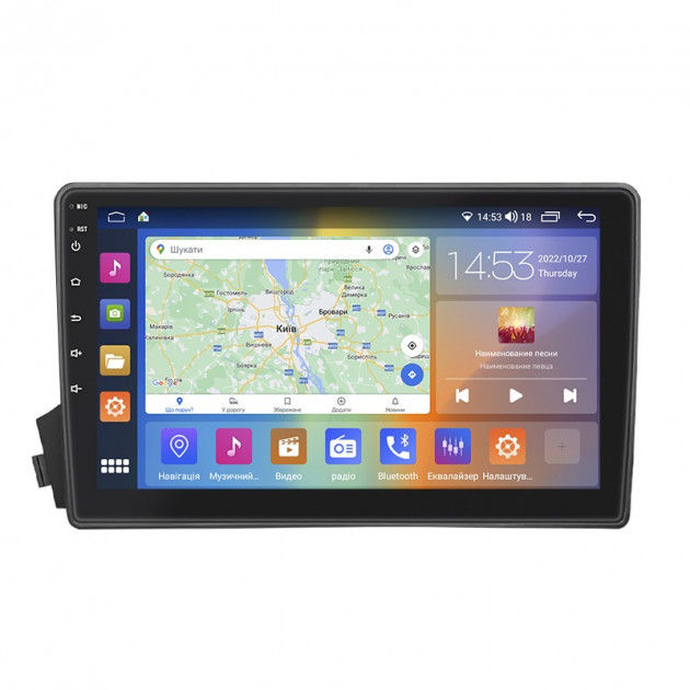 Штатная магнитола Lesko для SsangYong Kyron I 2005-2007 экран 9" 2/32Gb CarPlay 4G Wi-Fi GPS Prime