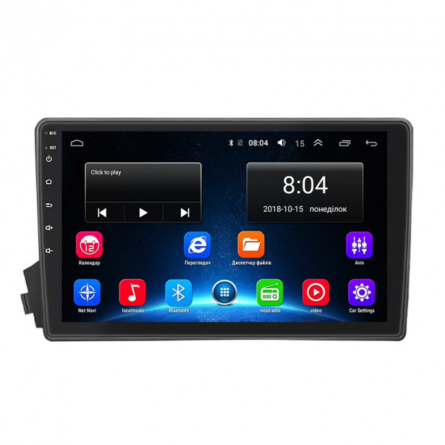 Штатная магнитола Lesko для SsangYong Kyron I Рестайлинг 2007-2015 экран 9" 2/32Gb Wi-Fi GPS Base