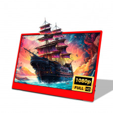 Портативний монітор ZSUS PM15AR red 15.6" 1920x1080 60 Гц