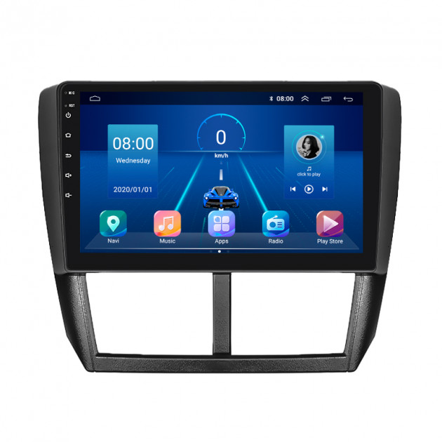 Штатная магнитола Lesko для Subaru Forester III 2007-2011 экран 9" 6/128Gb 4G Wi-Fi GPS Top