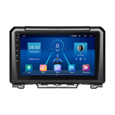 Штатная магнитола Lesko для Suzuki Jimny III Рестайлинг 1 2005-2012 экран 9" 4/64Gb 4G Wi-Fi GPS Top