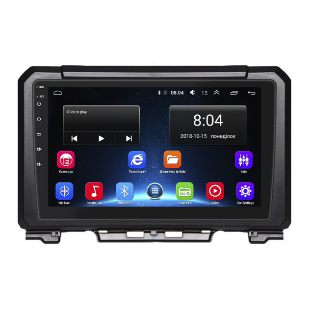 Штатная магнитола Lesko для Suzuki Jimny IV 2018-н.в. экран 9" 2/32Gb Wi-Fi GPS Base