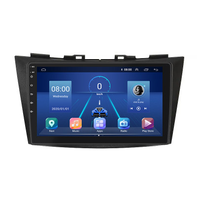 Штатная магнитола Lesko для Suzuki Swift IV 2011-2013 экран 9" 6/128Gb 4G Wi-Fi GPS Top