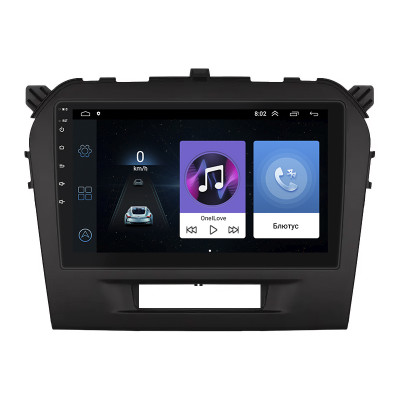 Штатная магнитола Lesko для Suzuki Vitara II 2014-2019 экран 9" 1/16Gb Wi-Fi GPS Base