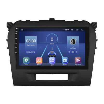 Штатная магнитола Lesko для Suzuki Vitara II 2014-2019 экран 9" 6/128Gb 4G Wi-Fi GPS Top