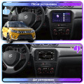 Штатная магнитола Lesko для Suzuki Vitara II Рестайлинг 2018-н.в. экран 9" 2/32Gb CarPlay 4G Wi-Fi GPS Prime