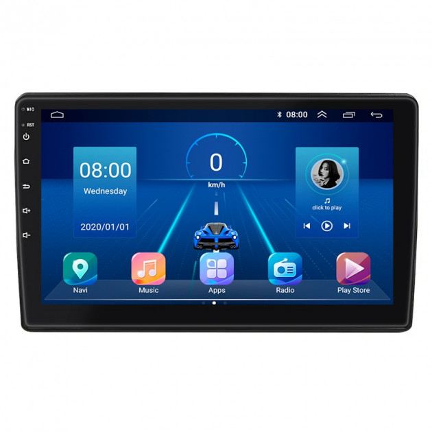 Штатная магнитола Lesko для Toyota Auris I 2006-2010 экран 10" 6/128Gb 4G Wi-Fi GPS Top