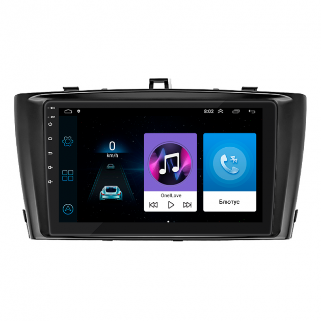 Штатная магнитола Lesko для Toyota Avensis III 2008-2011 экран 9" 1/16Gb Wi-Fi GPS Base