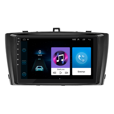 Штатная магнитола Lesko для Toyota Avensis III Рестайлинг 2011-2015 экран 9" 1/16Gb Wi-Fi GPS Base