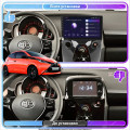 Штатная магнитола Lesko для Toyota Aygo II 2014-2018 экран 10" 1/16Gb Wi-Fi GPS Base