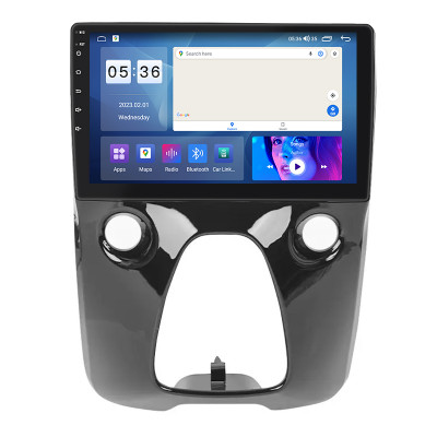 Штатная магнитола Lesko для Toyota Aygo II 2014-2018 экран 10" 4/64Gb CarPlay 4G Wi-Fi GPS Prime