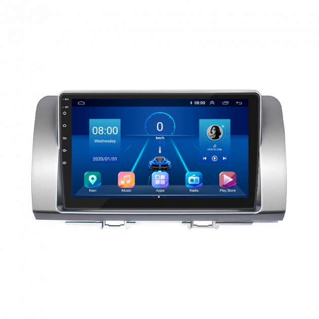 Штатная магнитола Lesko для Toyota bB II 2005-2008 экран 9" 4/64Gb 4G Wi-Fi GPS Top