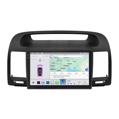 Штатная магнитола Lesko для Toyota Camry V (XV30) 2001-2004 экран 9" 4/64 QLED CarPlay 4G Wi-Fi GPS 360 Prime