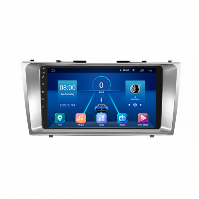 Штатная магнитола Lesko для Toyota Camry VI (XV40) 2006-2009 экран 9" 2/32Gb 4G Wi-Fi GPS Top