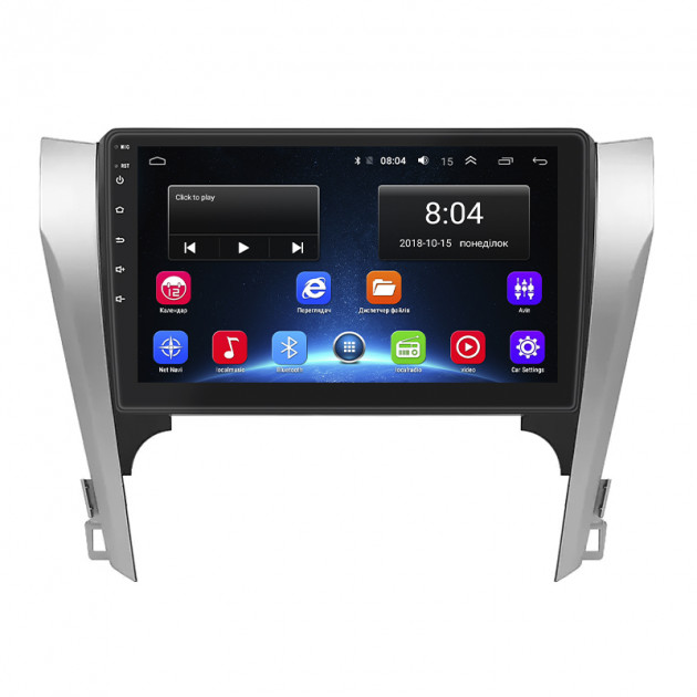 Штатная магнитола Lesko для Toyota Camry VII (XV50) 2011-2014 экран 10" 2/32Gb Wi-Fi GPS Base