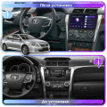 Штатная магнитола Lesko для Toyota Camry VII (XV50) 2011-2014 экран 10" 4/64Gb 4G Wi-Fi GPS Top