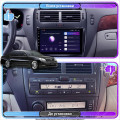 Штатная магнитола Lesko для Toyota Celsior III (F30) Рестайлинг 2003-2006 экран 9" 4/64Gb CarPlay 4G Wi-Fi GPS Prime