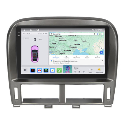 Штатная магнитола Lesko для Toyota Celsior III (F30) Рестайлинг ver 2 2003-2006 экран 9" 4/64 QLED CarPlay 4G Wi-Fi GPS 360 Prime