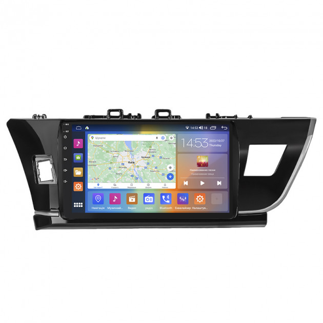 Штатная магнитола Lesko для Toyota Corolla XI (E160, E170) 2012-2016 экран 10" 2/32Gb CarPlay 4G Wi-Fi GPS Prime