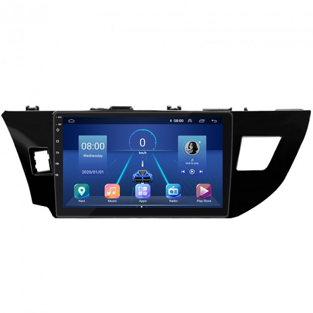 Штатная магнитола Lesko для Toyota Corolla XI (E160, E170) ver.1 2012-2016 экран 10" 2/32Gb 4G Wi-Fi GPS Top