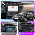 Штатная магнитола Lesko для Toyota Corolla XI (E160, E170) Рестайлинг 2015-н.в. экран 10" 4/64 QLED CarPlay 4G Wi-Fi GPS 360 Prime