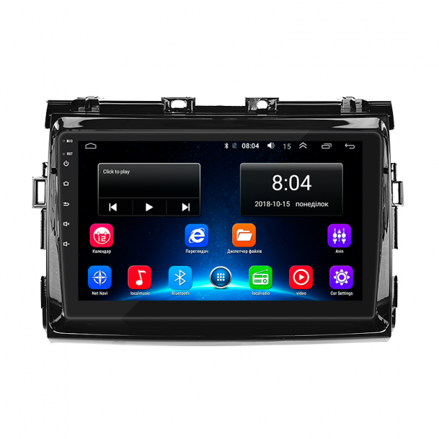 Штатная магнитола Lesko для Toyota Estima III 2006-2008 экран 9" 2/32Gb Wi-Fi GPS Base
