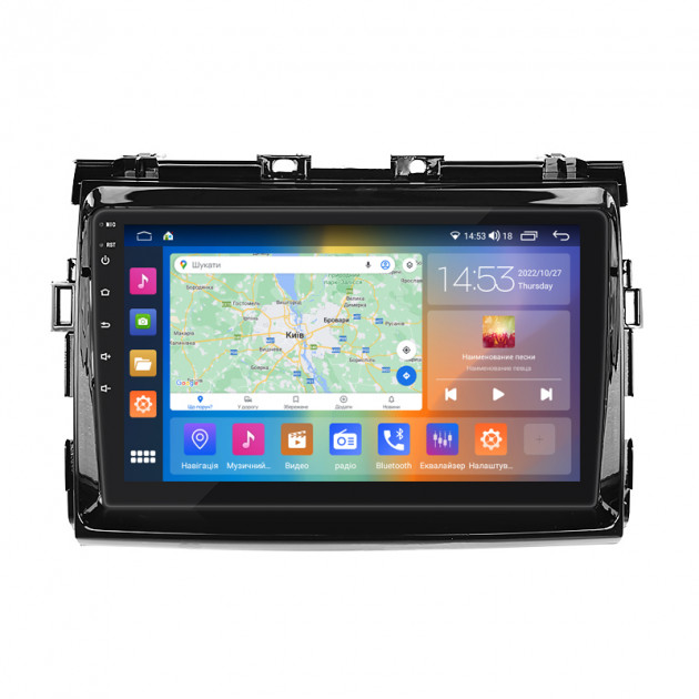 Штатная магнитола Lesko для Toyota Estima III Рестайлинг 2 2012-2016 экран 9" 2/32Gb CarPlay 4G Wi-Fi GPS Prime