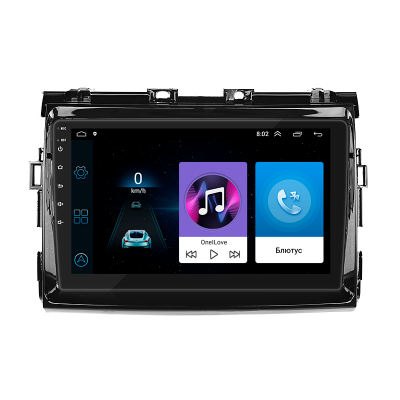 Штатная магнитола Lesko для Toyota Estima III Рестайлинг 2008-2012 экран 9" 1/16Gb Wi-Fi GPS Base