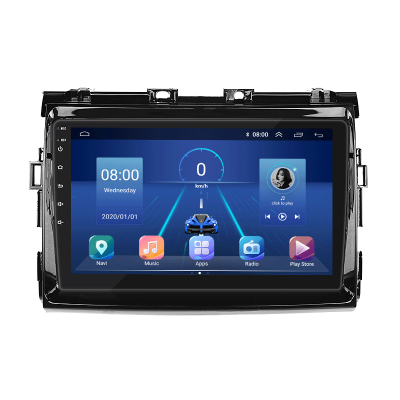 Штатная магнитола Lesko для Toyota Estima III Рестайлинг 2008-2012 экран 9" 2/32Gb 4G Wi-Fi GPS Top