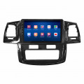 Штатная магнитола Lesko для Toyota Fortuner I 2005-2015 экран 9" 4/64Gb 4G Wi-Fi GPS Top