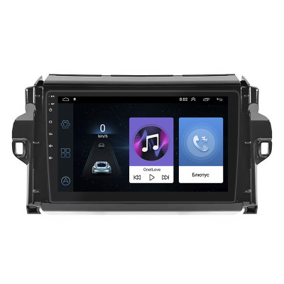 Штатная магнитола Lesko для Toyota Fortuner II Рестайлинг 2020-н.в. экран 9" 1/16Gb Wi-Fi GPS Base