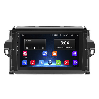 Штатная магнитола Lesko для Toyota Fortuner II Рестайлинг 2020-н.в. экран 9" 2/32Gb Wi-Fi GPS Base