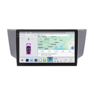 Штатная магнитола Lesko для Toyota Harrier II (XU30) 2003-2013 экран 9" 4/64 QLED CarPlay 4G Wi-Fi GPS 360 Prime