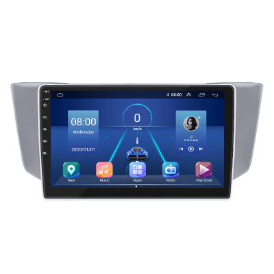 Штатная магнитола Lesko для Toyota Harrier II (XU30) 2003-2013 экран 9" 2/32Gb 4G Wi-Fi GPS Top