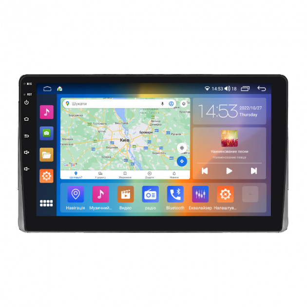 Штатная магнитола Lesko для Toyota Highlander I (U20) Рестайлинг 2003-2007 экран 9" 4/64Gb CarPlay 4G Wi-Fi GPS Prime